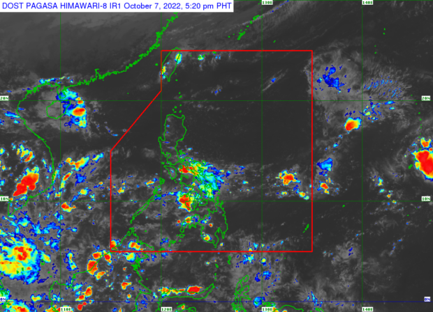 Pagasa says the ITCZ is seen to bring scattered rains over Palawan, Visayas, and Mindanao.