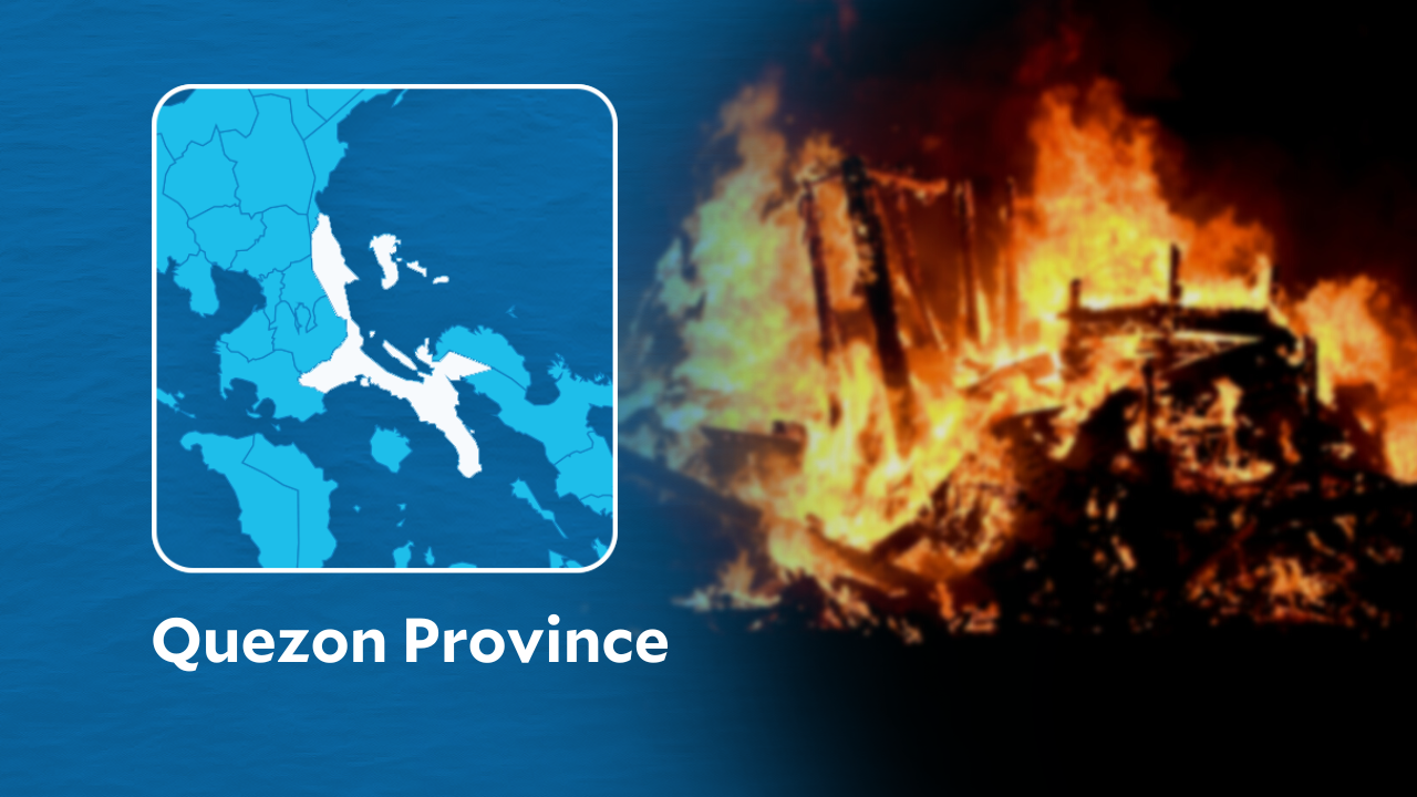 Armed men burn modern passenger minibus in Quezon