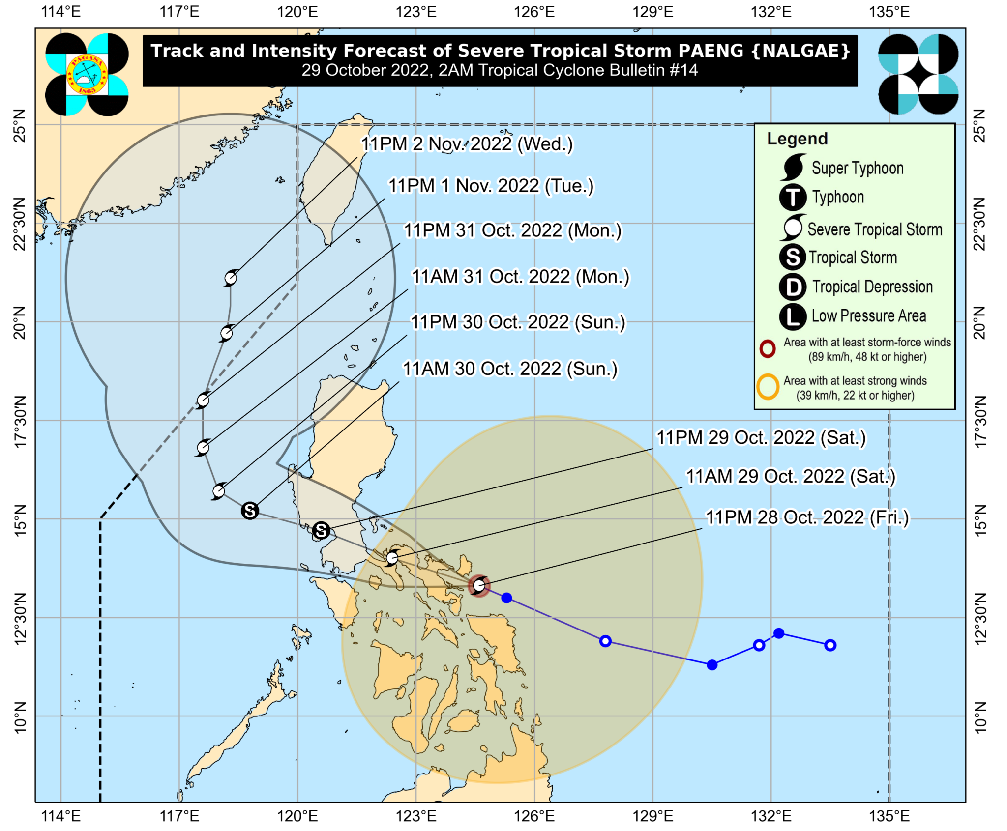 Paeng Now A Severe Tropical Storm; Signal No. 3 Up In Several Bicol ...