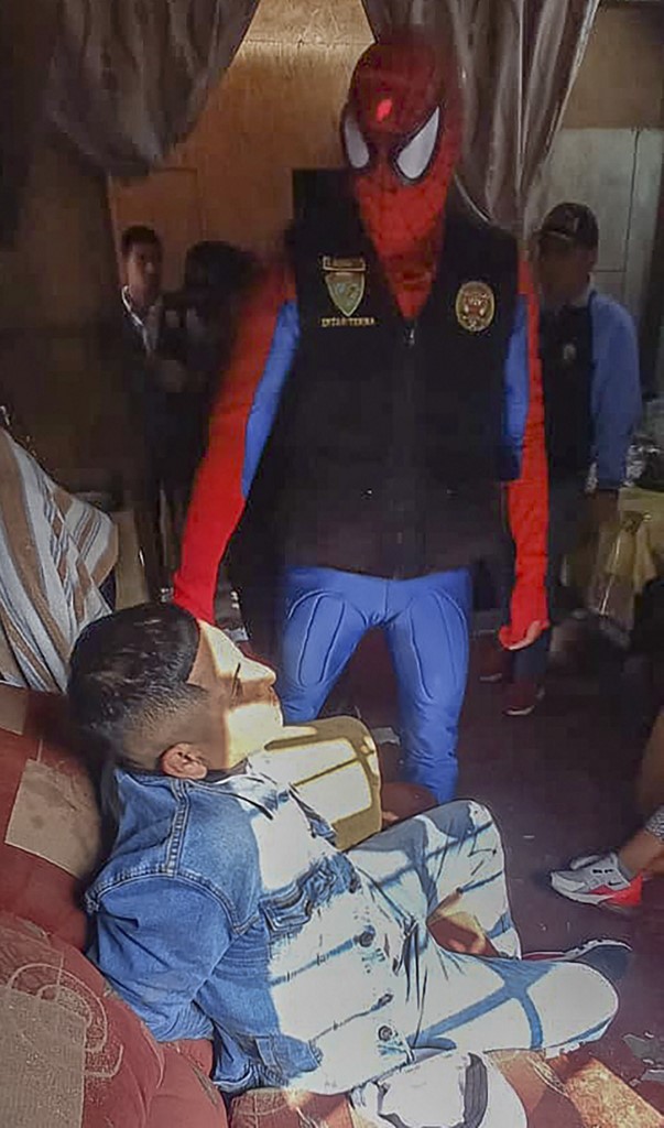 Spider-Man and friends arrest Peru drug dealers