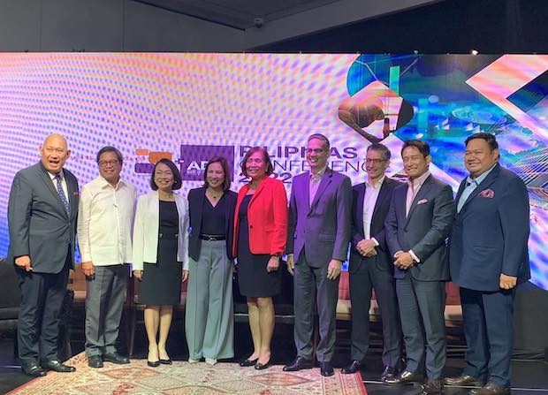 Pilipinas Conference 2022 participants. STORY: Business leaders discuss economic recovery amid a pandemic