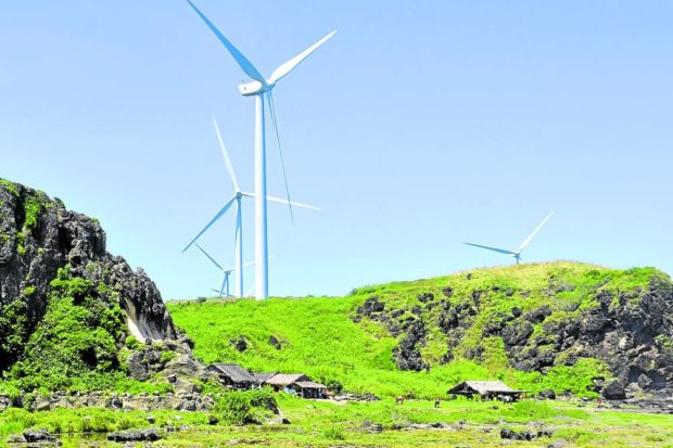 DIVERSE RESOURCES While the province of Ilocos Norte is known for renewable sources of energy such as this wind farm in Burgos town, Gov. Matthew Manotoc is pushing for mining of nonrenewable metallic and nonmetallic minerals when he spoke at a mining summit in Baguio City recently, noting the diverse resources that the province has to offer. —WILLIE LOMIBAO