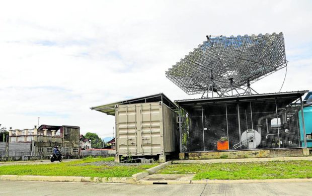A parabolic dish at Addu’s Bangkal campus in Davao City catches attention