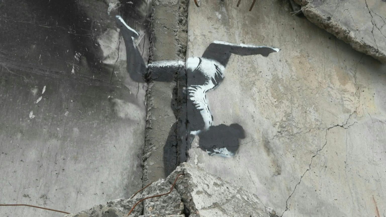 Banksy Showcases New Mural In War-scarred Ukrainian Town | Inquirer News