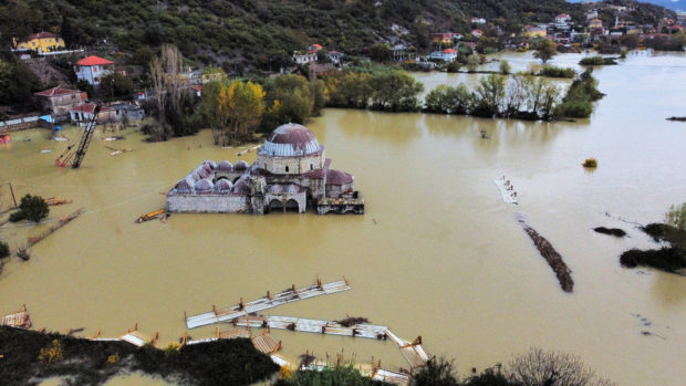 Flooding in region of Shkodra