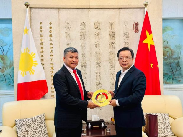 Chinese ambassador Huang Xilian meets with Philippine Coast Guard commandant Admiral Artemio Abu at his residence on Nov. 25, 2022. STORY: PCG chief meets Chinese ambassador, tackles WPS incident