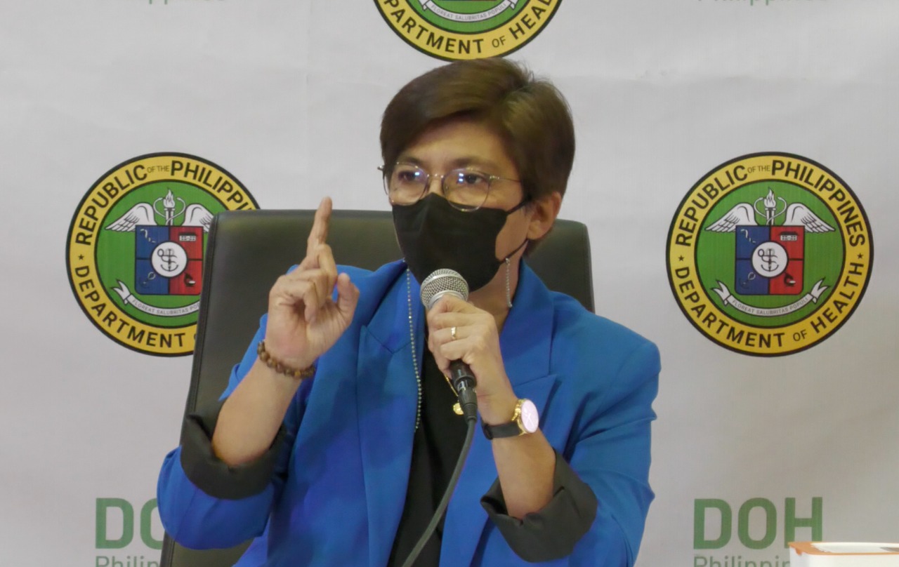 DOH Officer-In-Charge Maria Rosario Vergeire for story:DOH: Wasted COVID-19 jabs now at 44 million doses