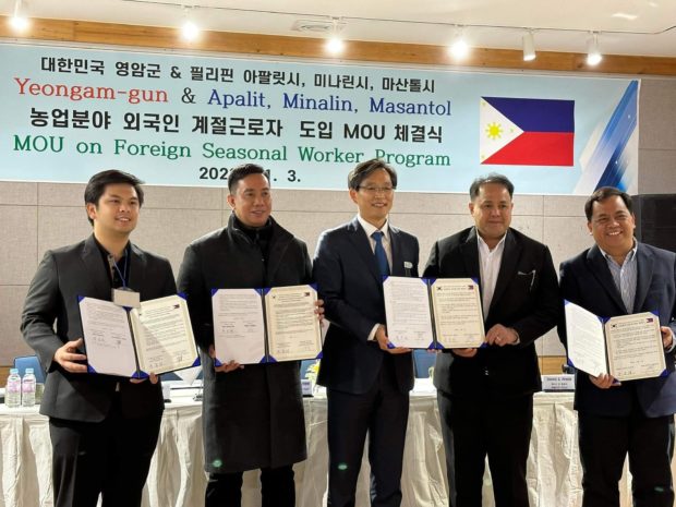 Pampanga to send farm workers to South Korea city