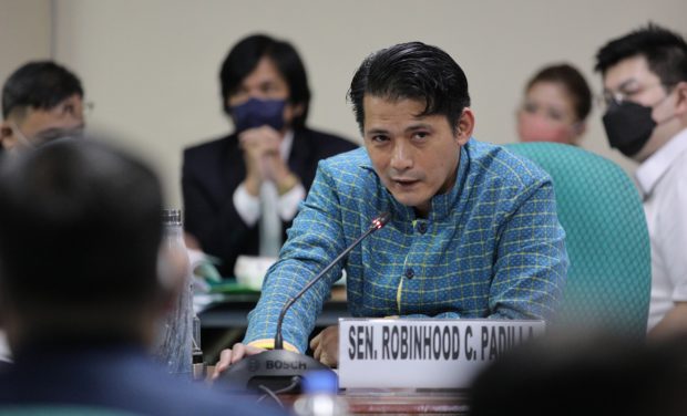 Senator Robin Padilla got emotional on Tuesday as he fought for the Teduray tribe.