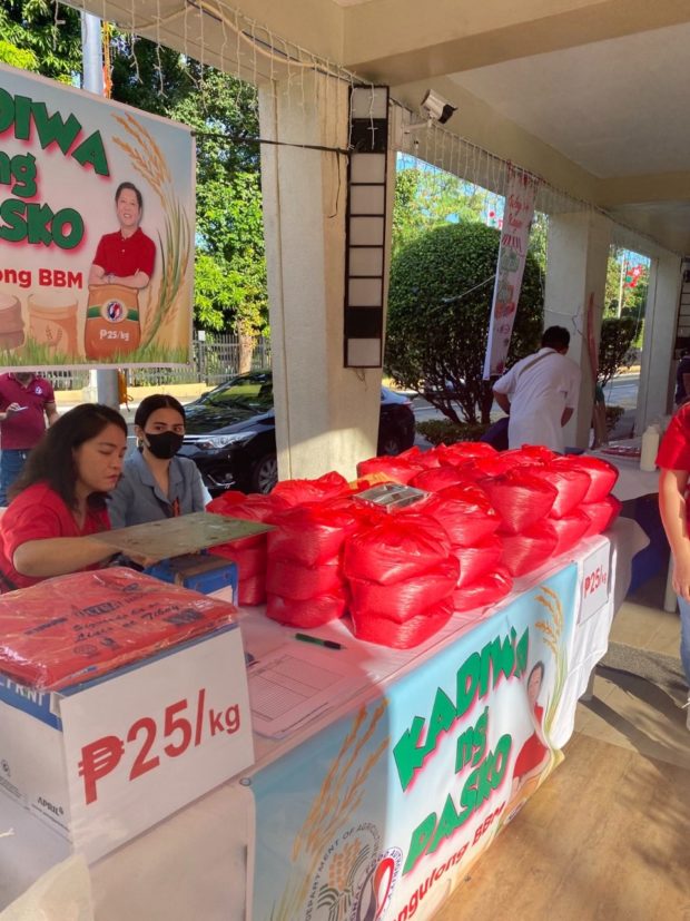 People can now buy cheaper goods like rice grains at P25 per kilogram through Kadiwa ng Pasko stores
