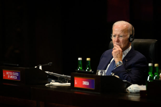 President Joe Biden of the United States attends a working session on food and energy security during the G20 Summit on November 15, 2022 in Nusa Dua, Indonesia. Leon Neal/Pool via REUTERS