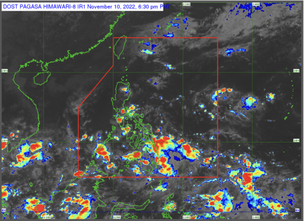 No tropical cyclones are expected to enter the Philippine area of responsibility through the weekend