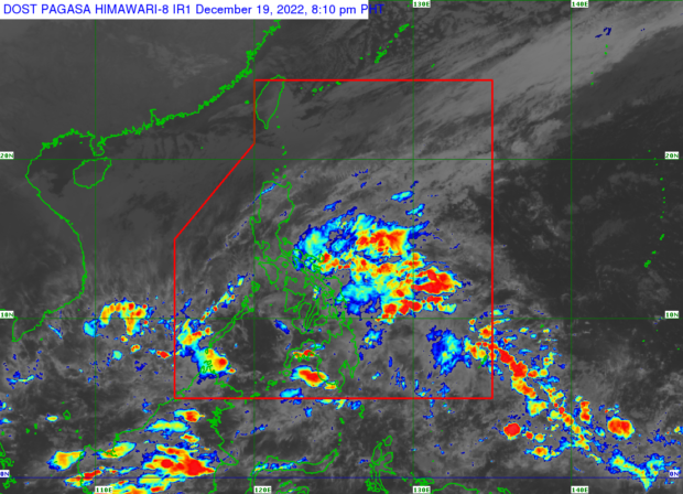 Several parts of the country will experience rain due to the shear line  the northeast monsoon, locally known as the “amihan.”