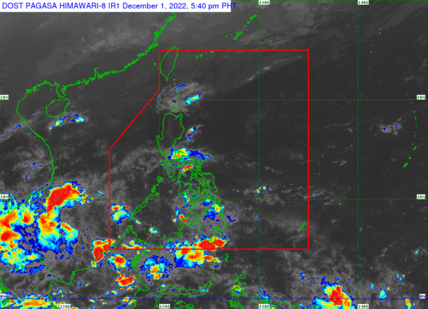 Gale warnings are issued in parts of northern Luzon, said Pagasa. (Photo from Pagasa)