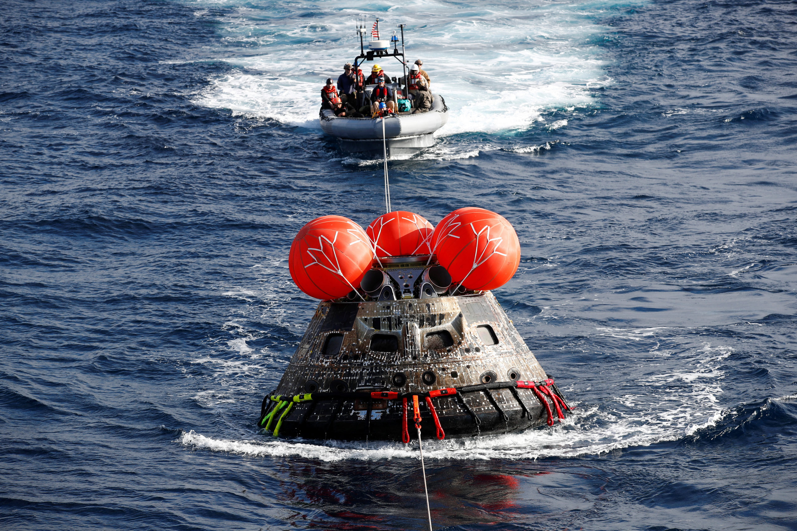 NASA's Orion space capsule splashes downmoon nasa