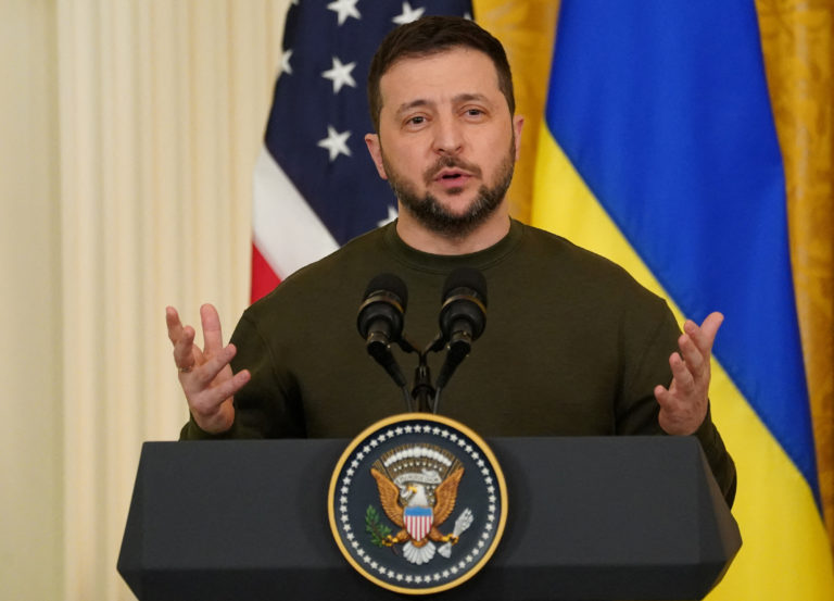 Pomp And Persuasion As Ukraine's Zelenskiy Addresses US Congress ...