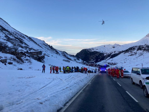 Two people remained unaccounted for after an avalanche in the Lech/Zuers free skiing area in western Austria