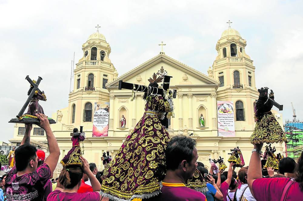 Devotees may still come with their own Black Nazarene statues on the feast day next month, but the images are now subject to a height limit.
