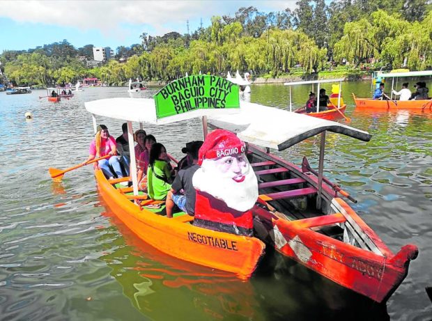 Boats at Burnham Park in Baguio City. STORY: Cordillera has budget to push COVID fight–DOH