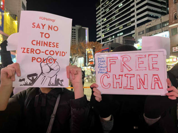 Chinese protesters