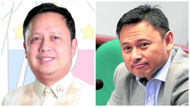 Elizaldy Co and Sonny Angara. STORY: DepEd to keep its P150-million intel funds in 2023 budget