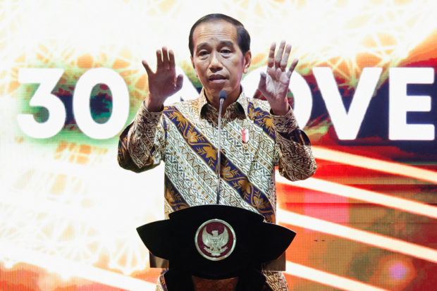 Indonesian President Joko Widodo for story:Indonesia set to penalize sex outside marriage in overhaul of criminal code