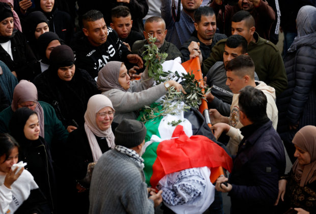 Funeral of Palestinian Jana Zakarneh in Jenin