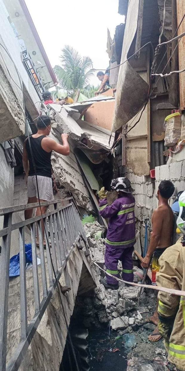 4story building in Malabon City collapses Inquirer News