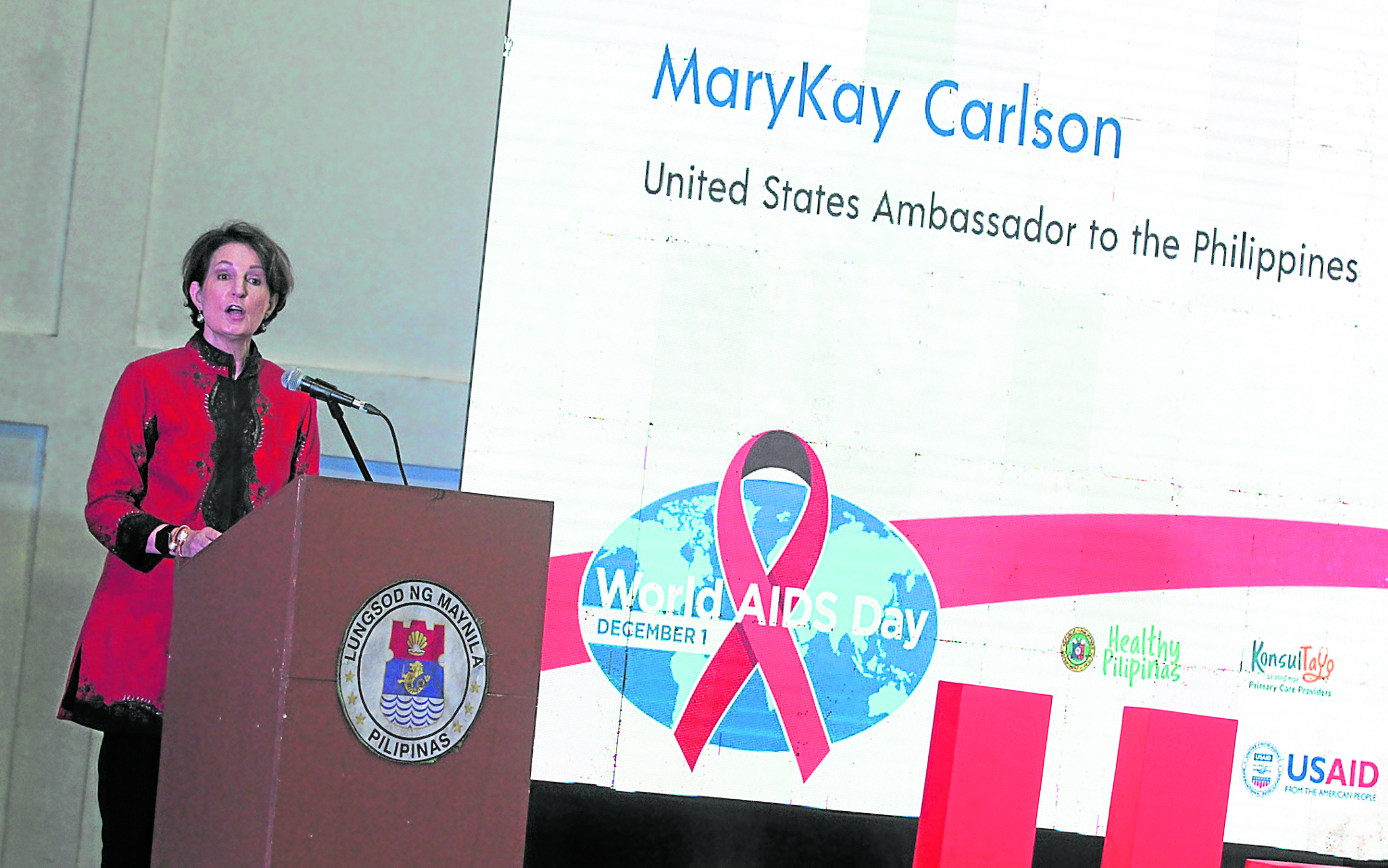 American Ambassador MaryKay Carlson