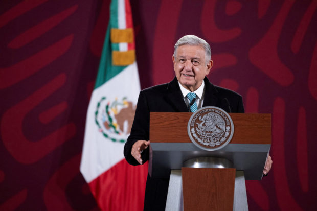 FILE PHOTO: Mexico's President Andres Manuel Lopez Obrador attend a news conference, in Mexico City