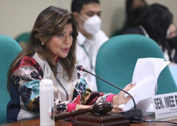 Senator Imee Marcos has questioned the executive branch on the whereabouts of the surplus harvest of vegetables in the midst of rising prices of goods in the country.