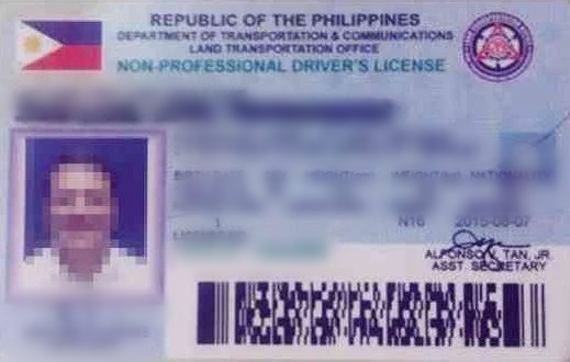 New license cards for motor vehicles (File photo from Philippine Daily Inquirer)