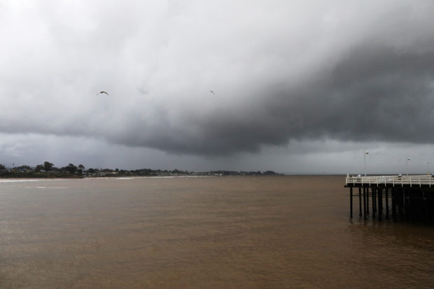Storm clouds roll over Santa Cruz, California, U.S., January 15, 2023.  REUTERS/David Swanson