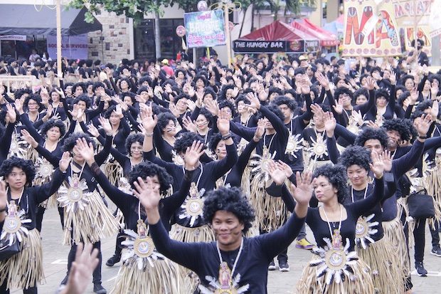 Ati-Atihan Festival dancers. STORY: Ati-Atihan Festival returns to the streets of Kalibo