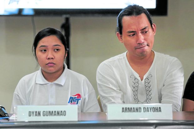Cebu activists Armand Dayoha and Dyan Gumanao STORY: Abducted Cebu activists recount 6-day ordeal