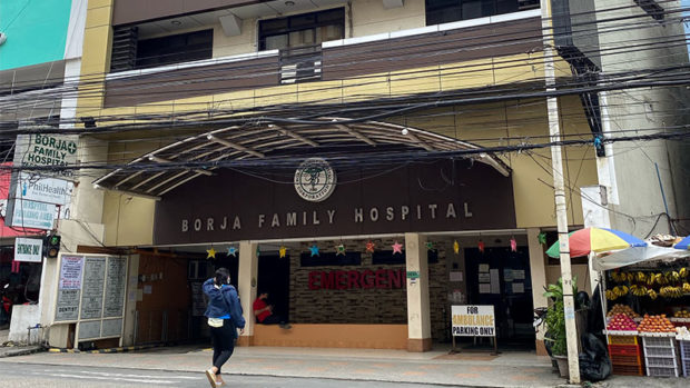 The Borja Family Hospital Corportion (BFHC) in Tagbilaran City in Bohol province officially announced to the public its closure after serving the community for 42 years. (Leo Udtohan/Inquirer Visayas)