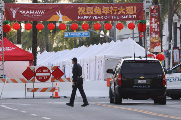 The location of a mass shooting during Chinese Lunar New Year celebrations in Monterey Park, California, U.S. January 22, 2023.