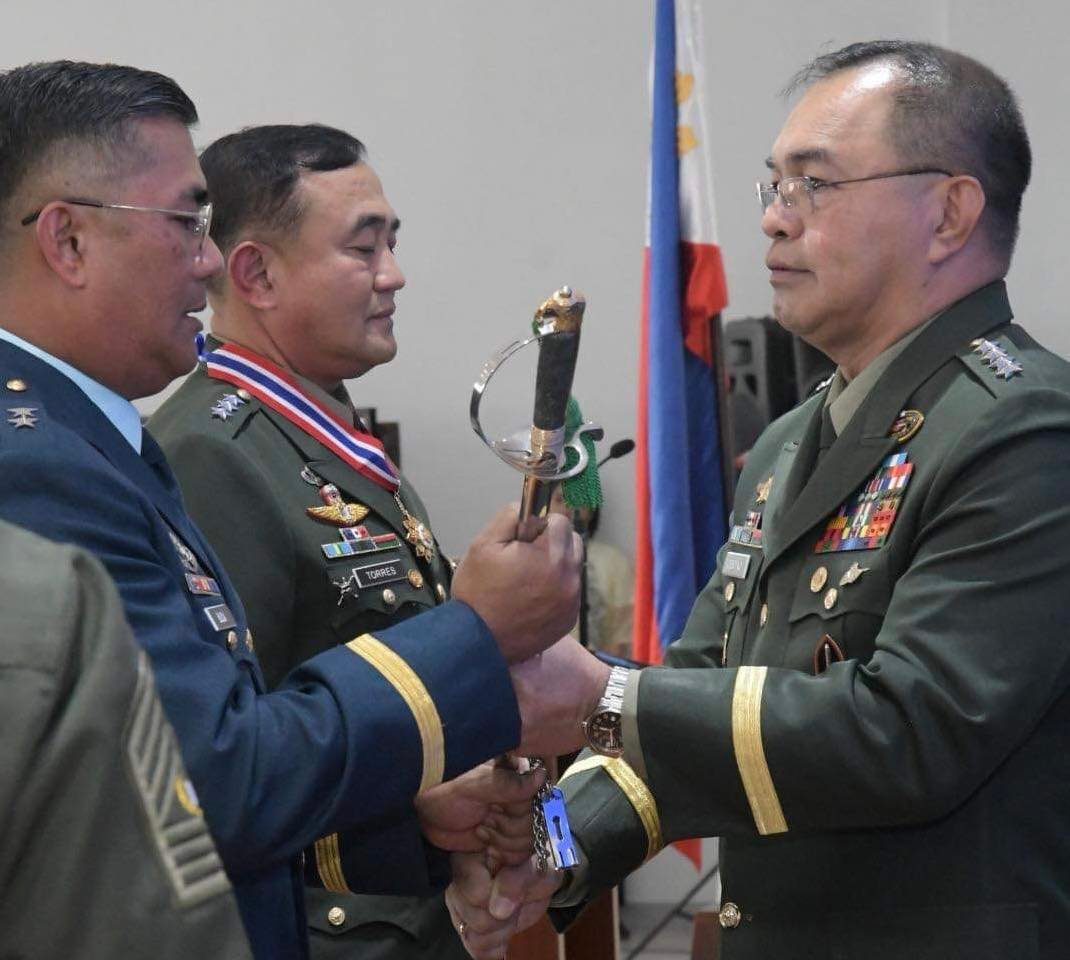 AFP Chief of Staff Gen. Andres Centino presides over the change of command at the Northern Luzon Command from Lt. Gen. Ernesto Torres Jr. to Major Gen. Fernyl Buca