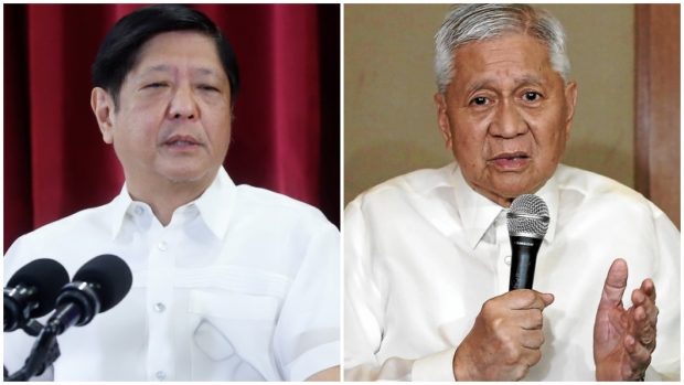 Ferdinand Marcos Jr. and Albert del Rosario. STORY: Allow joint patrols, military exercises in WPS, Marcos urged