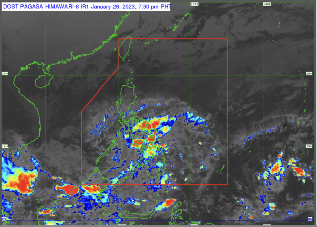 The low pressure area off Davao City disappeared Thursday as no tropical cyclones are expected to enter or form within the Philippine Area of Responsibility until the weekend, the state weather bureau said.