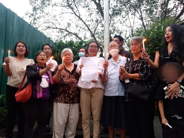 The Quezon City court acquits 10 human-rights defenders of Karapatan, Rural Missionaries of the Philippines, and Gabriela of perjury case filed by former National Security Adviser Hermogenes Esperon. 