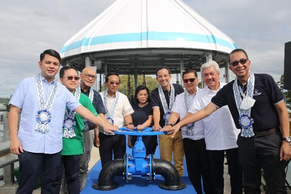 Manila Water held the inauguration of the Novaliches-Balara Aqueduct 4 (NBAQ4) in Quezon City. Participating in the ceremonial commissioning were (L-R) Councilor Joseph Visaya, QC 5th District (representing Mayor Joy Belmonte), MWSS-RO Chief Regulator Patrick Ty, MWSS Board of Trustees Chairman Elpidio Vega, DPWH Sec. Manuel Bonoan, MWSS Administrator Leonor Cleofas, Manila Water President and CEO Jocot De Dios, Rep. Salvador Pleyto, 6th District of Bulacan, Manila Water Chief Regulatory Officer Donato Almeda, and Manila Water COO for East Zone Arnold Mortera.The new aqueduct, which will convey up to 1,000 million liters of water per day (MLD), will pave the way for the inspection, assessment, and subsequent rehabilitation of three other existing aqueducts, which have been operating since 1929, 1956, and 1968, respectively, to help ensure continuous water supply for more than 7 million customers in the East Zone.