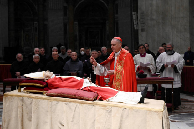 body of former Pope Benedict
