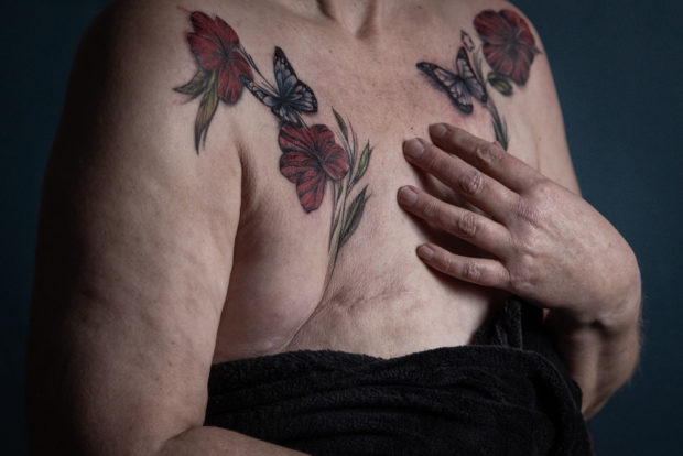 breast cancer tattoo