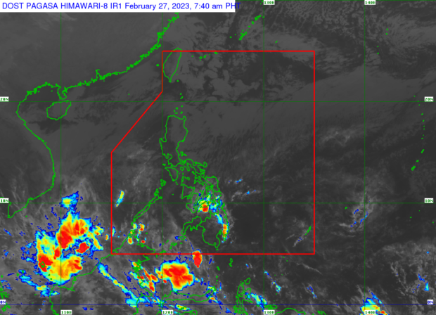 Parts of the country may experience rain on Wednesday due to the northeast monsoon and cloud clusters.