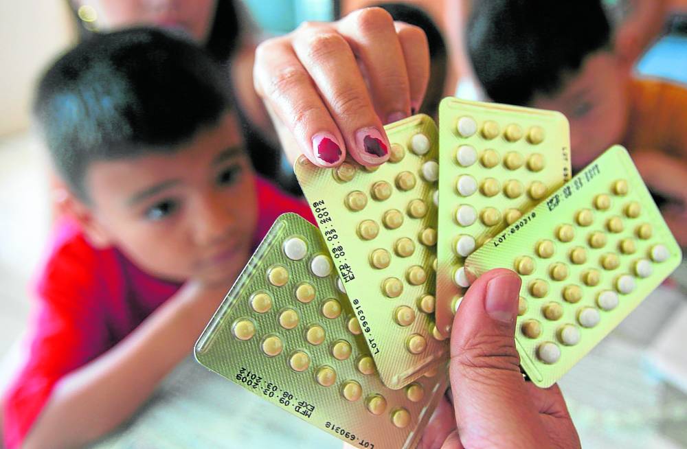 Birth control pills are distributed at ahealth center in Barangay Batasan Hills, Quezon City