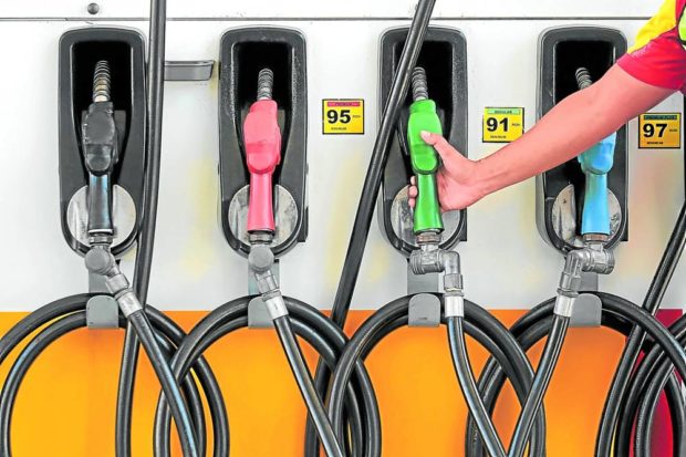 Stock photo of fuel pumps. STORY: Oil firms cut fuel prices after last week’s hike