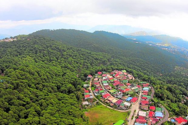 Camp John Hay aerial view. STORY: Baguio folk fight for ‘open spaces’ amid Camp John Hay row