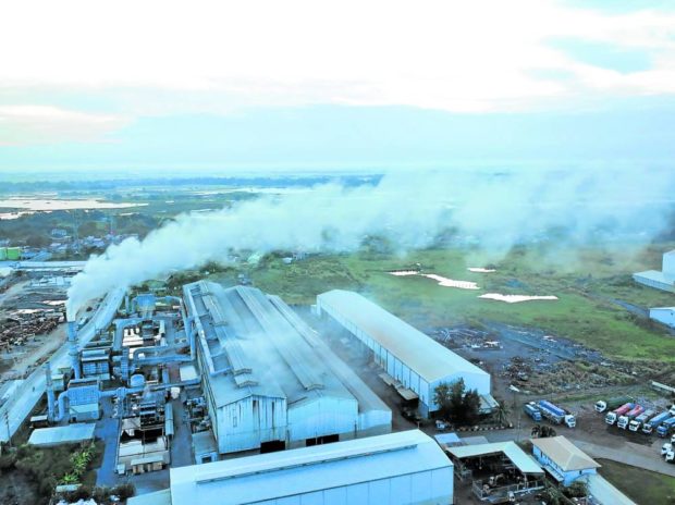 Residents of San Simon town in Pampanga provided this photo taken on Jan. 27, 2023, showing a local steel manufacturing plant emitting smoke that allegedly causes respiratory problems among nearby villagers and the quick corrosion of their roofs. STORY: Pampanga town first in PH to ban steel plant polluting equipment