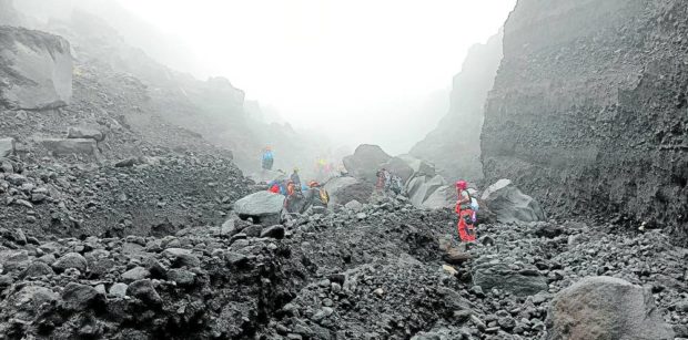 One of the remains of the four victims in the Cessna plane crash in Albay was dropped off near the base of the Mayon Volcano